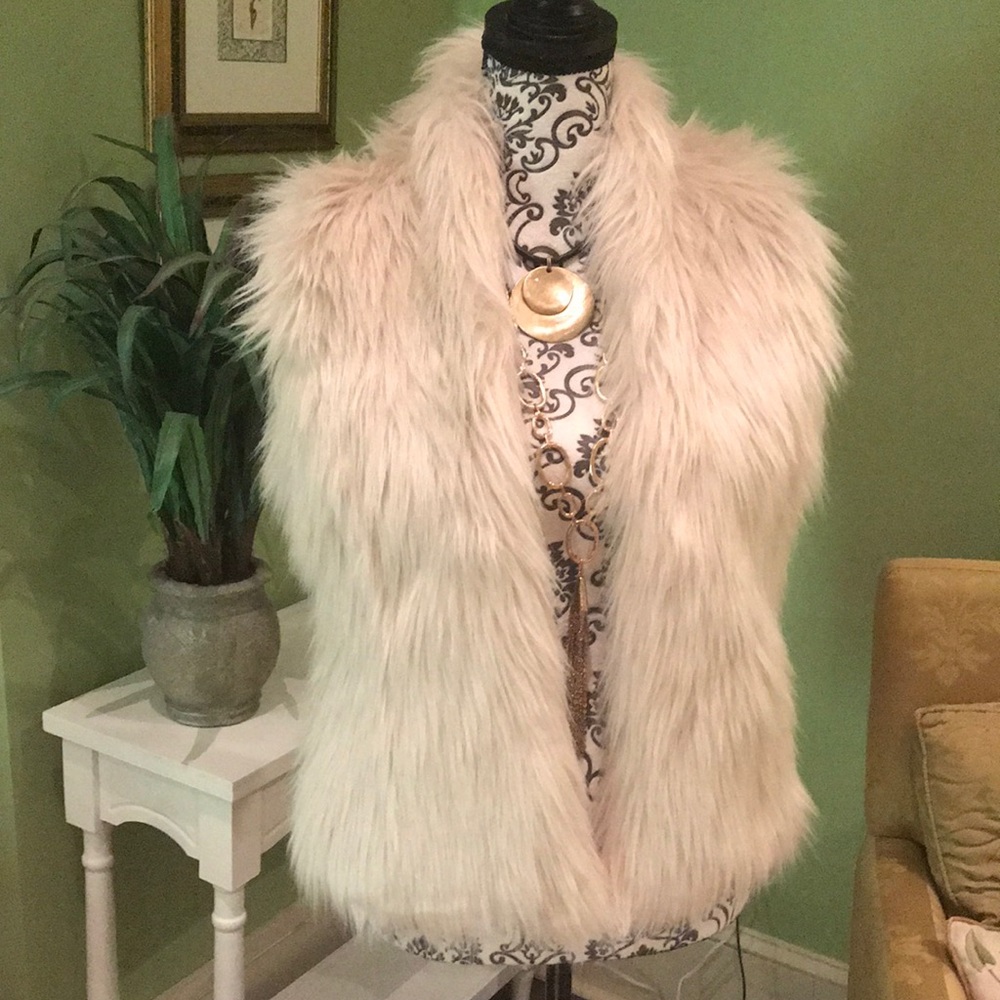 Faux fur vest